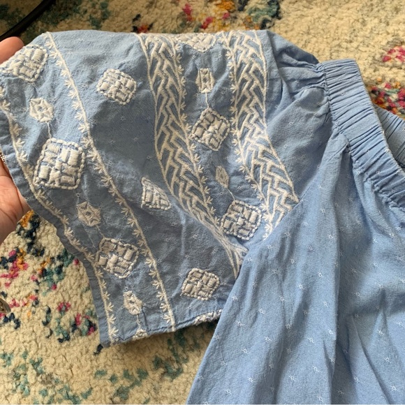 Off the Shoulder Embroidered Top - Picture 3 of 5